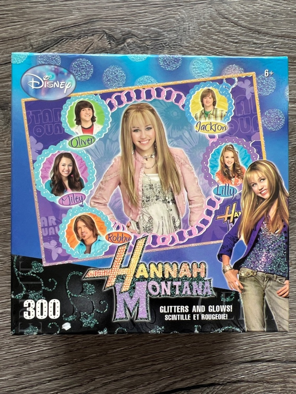 VINTAGE Disney Hannah Montana 300 pc puzzle GLITTERS & GLOWS Y2K 2007